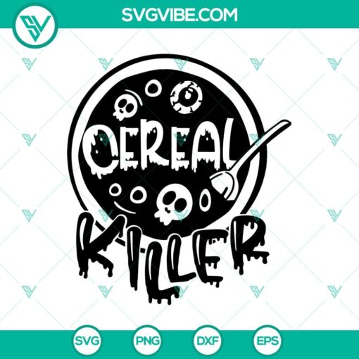 cereal killer svg halloween svg scary svg horror svg