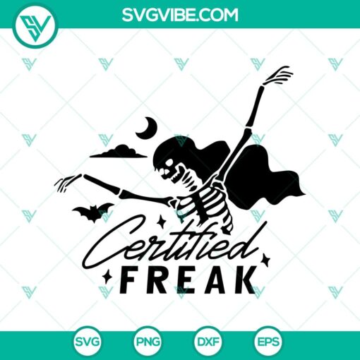 certified freak svg 7 days a weak svg funny skeleton girl dancing svg