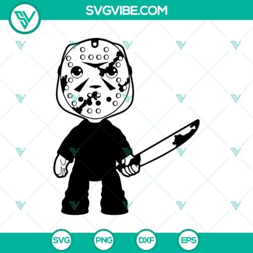 chibi jason voorhees svg halloween homicidal svg horror halloween svg