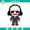 Chibi Halloween jigsaw SVG with scary and horror elements. Perfect for spooky-themed crafts and designs.