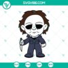 Chibi Michael Halloween Scary Horror SVG design with multiple spooky versions for Halloween.