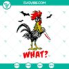 Scary Chicken Halloween SVG design, perfect for spooky crafts and decorations.