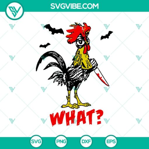 chicken what svg scary chicken svg halloween svg