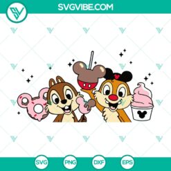 Chip And Dale Snacks SVG DXF EPS PNG Files