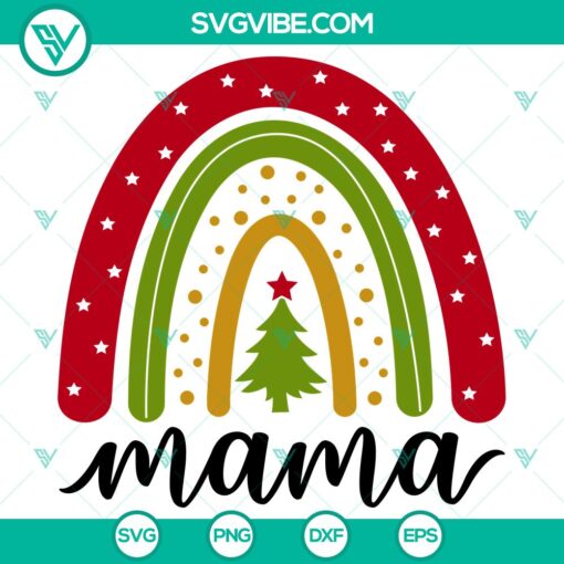 christmas boho rainbow mama svg christmas svg merry christmas svg