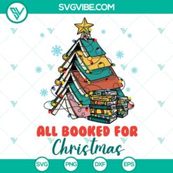 Christmas Book Tree SVG DXF EPS PNG Files