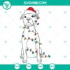 Festive Christmas dog in lights digital files for crafting - SVG, DXF, EPS, PNG. Perfect for holiday projects and decorations.