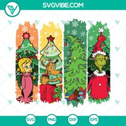 Christmas Grinch Cindy Lou Who and Max SVG | Holiday Funny Cut Files