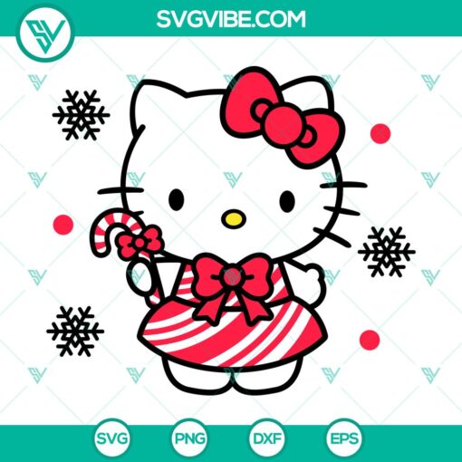 christmas hello kitty candy svg christmas svg sanrio christmas svg kawaii svg