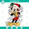 Minnie Mouse Christmas lights SVG, DXF, EPS, PNG files for holiday crafting and decoration.