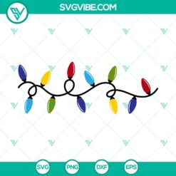 Christmas Lights SVG, Merry Christmas SVG, Christmas Tree SVG