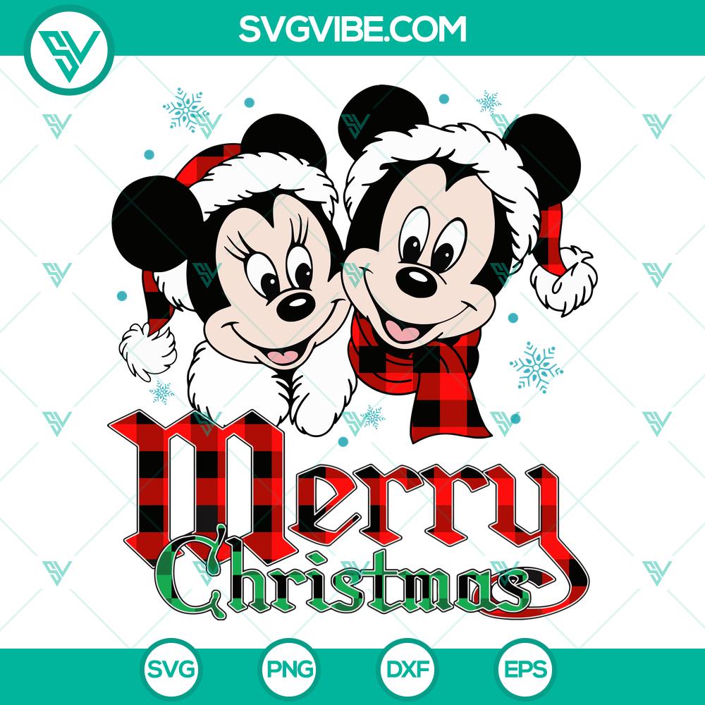 Christmas Mickey Minnie Buffalo Plaid SVG | Cozy Holiday Cut Files Christmas Mickey Minnie Buffalo Plaid SVG | Cozy Holiday Cut Files