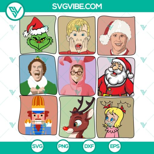 christmas movie characters svg dxf eps png files