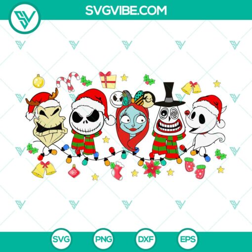 christmas nightmare characters svg dxf eps png files