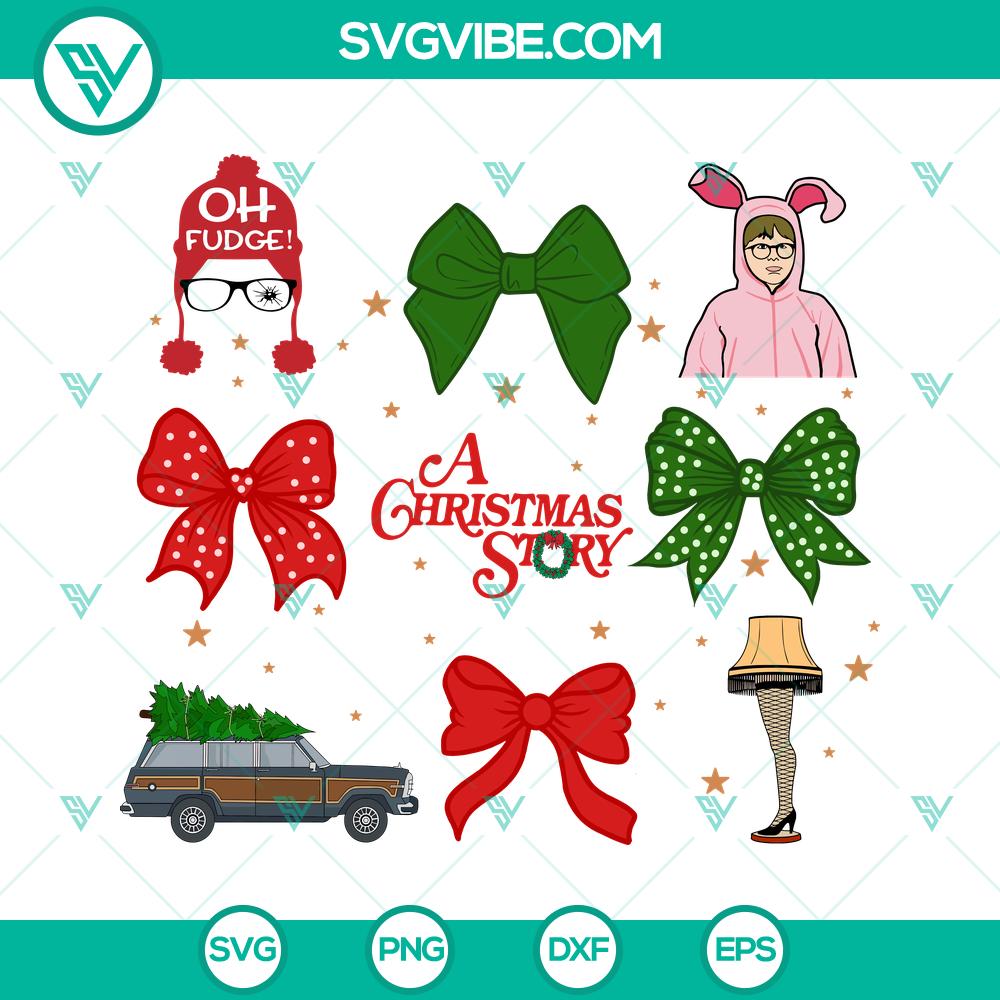 Christmas Ralphie Bunny Coquette Bow SVG | Cute Holiday Cut Files Christmas Ralphie Bunny Coquette Bow SVG | Cute Holiday Cut Files
