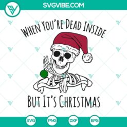 Christmas Skeleton SVG, Halloween SVG, Scary SVG, Horror SVG