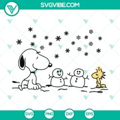 Christmas Snoopy And Friends SVG DXF EPS PNG Files