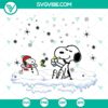 Christmas Snoopy and Woodstock SVG DXF EPS PNG files - Festive holiday design featuring Snoopy and Woodstock perfect for crafting.