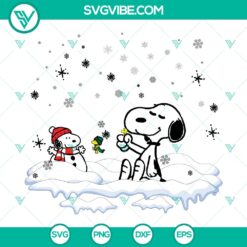 Christmas Snoopy and Woodstock SVG DXF EPS PNG Files