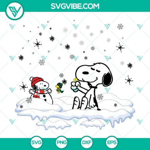 christmas snoopy and woodstock svg dxf eps png files