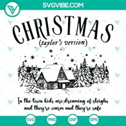 Christmas Taylor Version SVG DXF EPS PNG Files