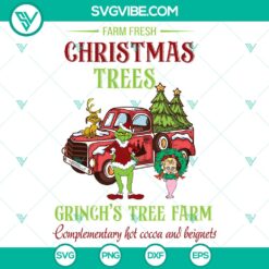 Christmas Tree Farm SVG DXF EPS PNG Files