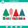 Christmas tree digital files for crafting - SVG, DXF, EPS, PNG formats with holiday ornaments, perfect for holiday projects.