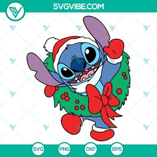 christmas wreath stitch svg christmas svg disney christmas svg santa claus svg