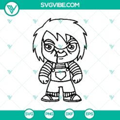 Chucky Chibi Characters SVG, Horror Characters SVG, Halloween SVG