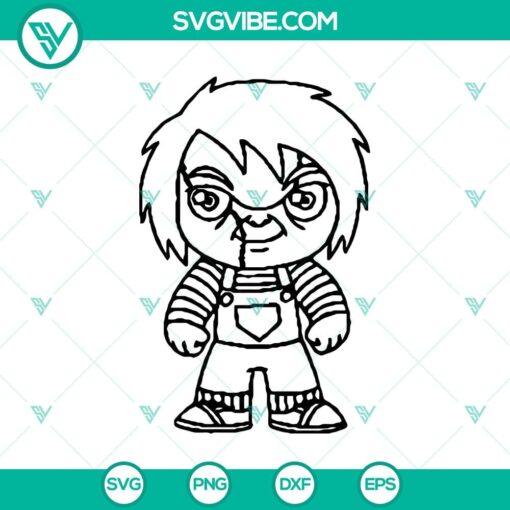 chucky chibi characters svg horror characters svg halloween svg