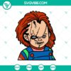 Chucky Halloween SVG design, featuring a scary and horror-themed depiction of Chucky for digital creations.