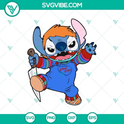 chucky x stitch svg chucky horror svg stitch halloween svg