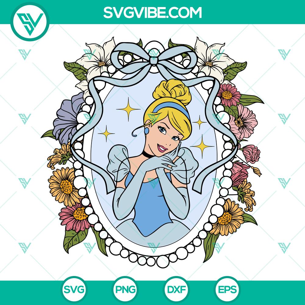 Cinderella Mirror Bow SVG | Disney Princess Cinderella Cut Files Cinderella Mirror Bow SVG cut file featuring Disney Princess Cinderella design in SVG format for crafting projects.