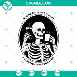 Coffee Skull SVG, Skeleton SVG, Halloween SVG
