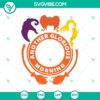 Colorful Hocus Pocus Starbucks Cup SVG featuring witch-themed design, perfect for Halloween crafts and decorations.
