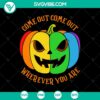 LGBT Halloween SVG design with spooky elements, perfect for Halloween projects.