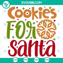 Cookies for Santa SVG, Santa Plate SVG, Merry Christmas SVG File