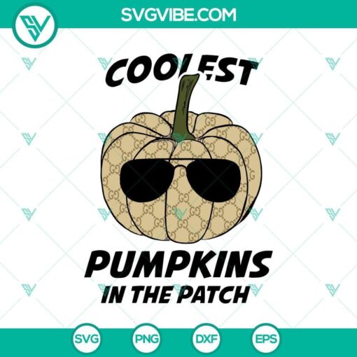 coolest gucci pumpkins in the patch svg halloween svg scary svg horror svg