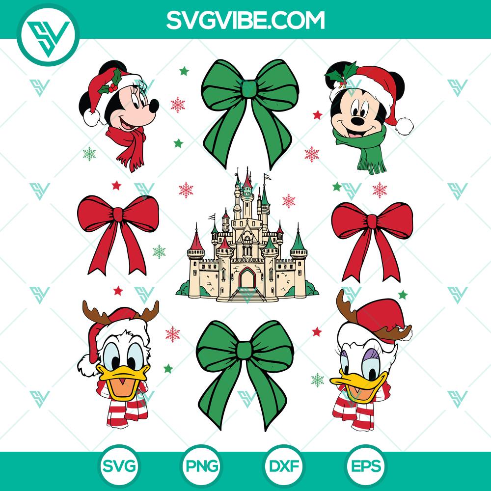 Coquette Bow Christmas Disney Friends SVG | Cute Holiday Group Cut Files Coquette Bow Christmas Disney Friends SVG | Cute Holiday Group Cut Files