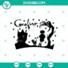 Coraline Halloween themed SVG design with scary elements for October 31st, perfect for spooky holiday projects.
