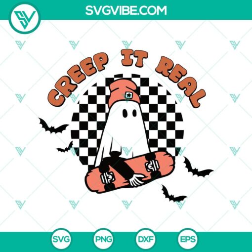 creep it real svg funny ghost hiphop svg skateboard ghost svg