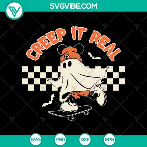 creep it real svg mickey ghost svg spooky halloween svg