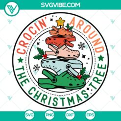 Crocin’ Around The Christmas Tree SVG DXF EPS PNG Files