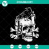 Crow Death Skull Occult Raven SVG design, perfect for Halloween crafts and decorations with a scary and spooky theme.