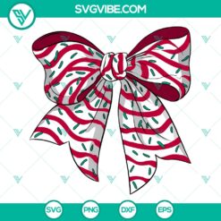 Cute Christmas Tree Cake Bow SVG | Holiday Treats Cut Files