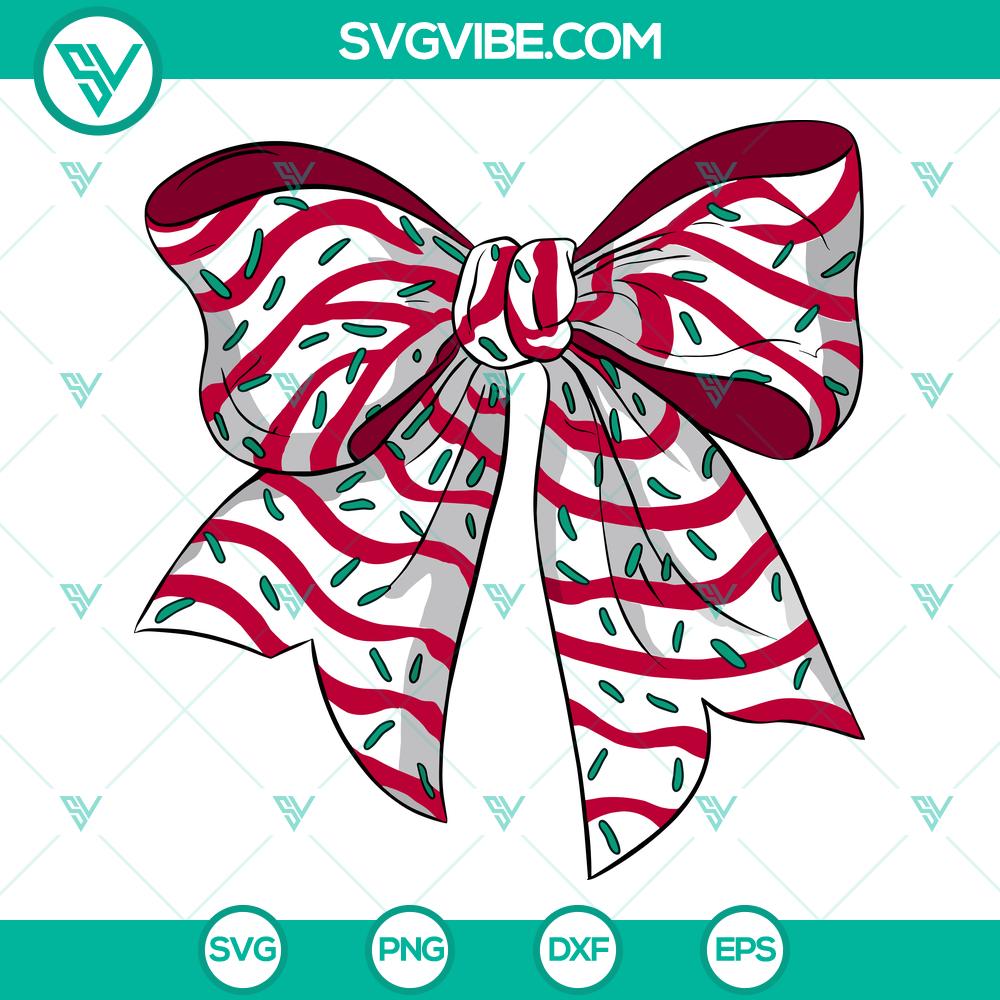 Cute Christmas Tree Cake Bow SVG | Holiday Treats Cut Files Cute Christmas Tree Cake Bow SVG | Holiday Treats Cut Files