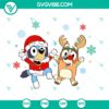 Cute Couple Bluey and Bingo Christmas SVG | Cartoons Holiday Cut Files 2