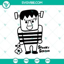 Cute Frankenstein SVG, Spooky Season SVG, Halloween SVG