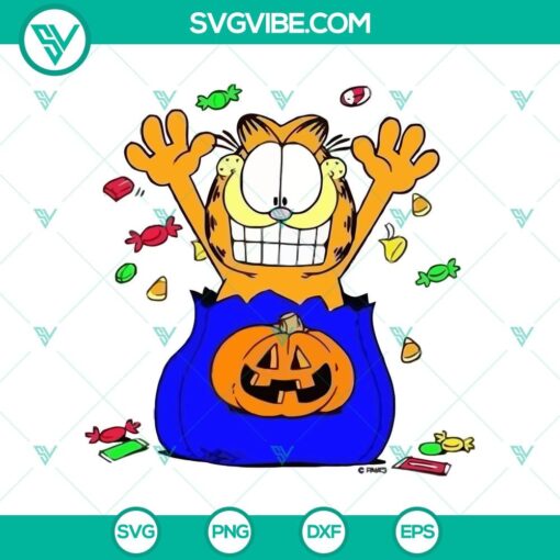 cute garfield halloween svg garfield halloween svg funny halloween svg