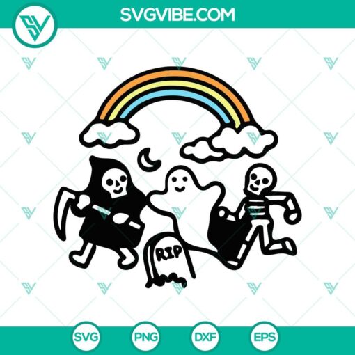 cute ghost halloween svg ghost and skeleton svg funny halloween svg